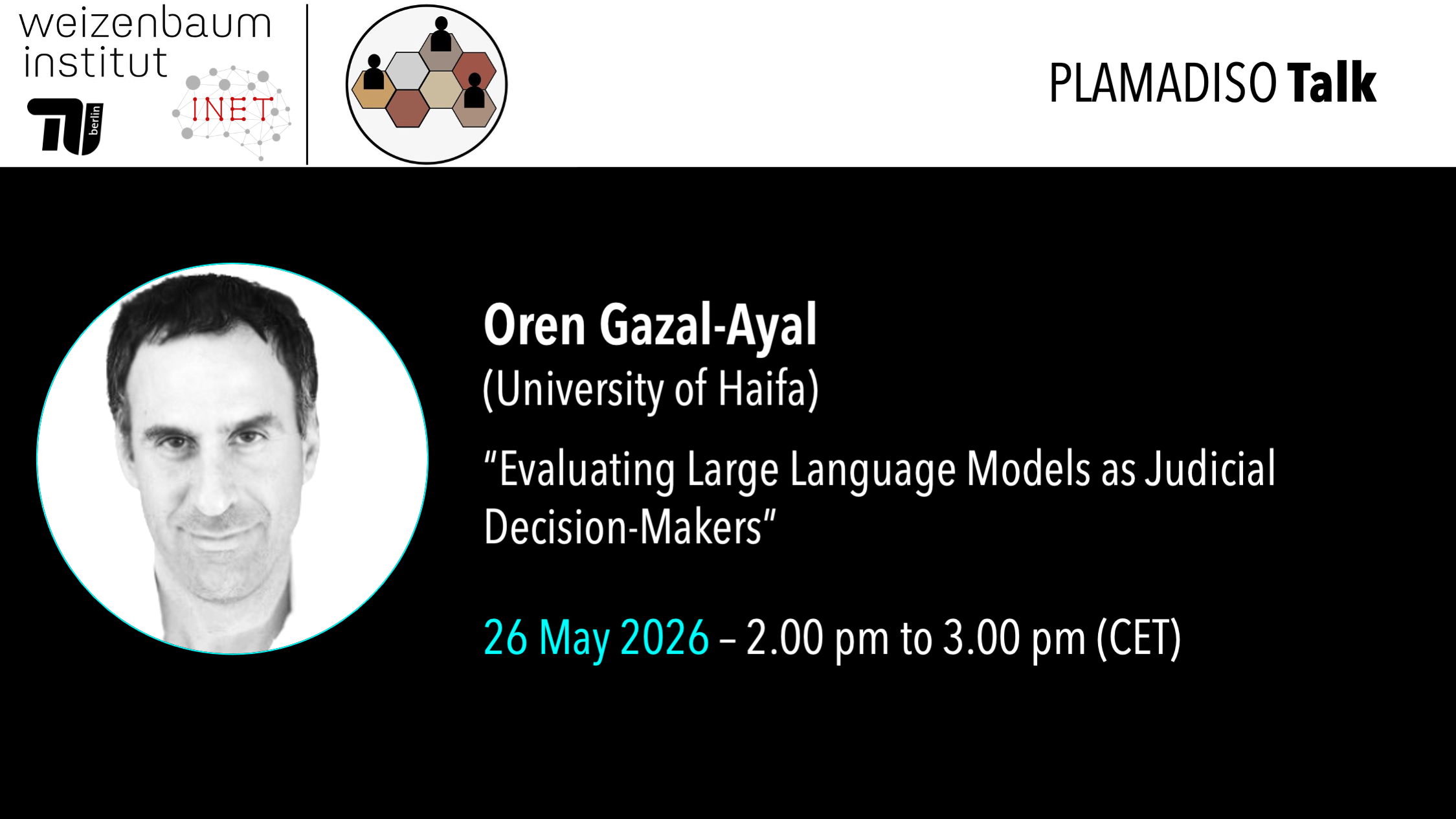 PLAMADISO Talk Oren Gazal