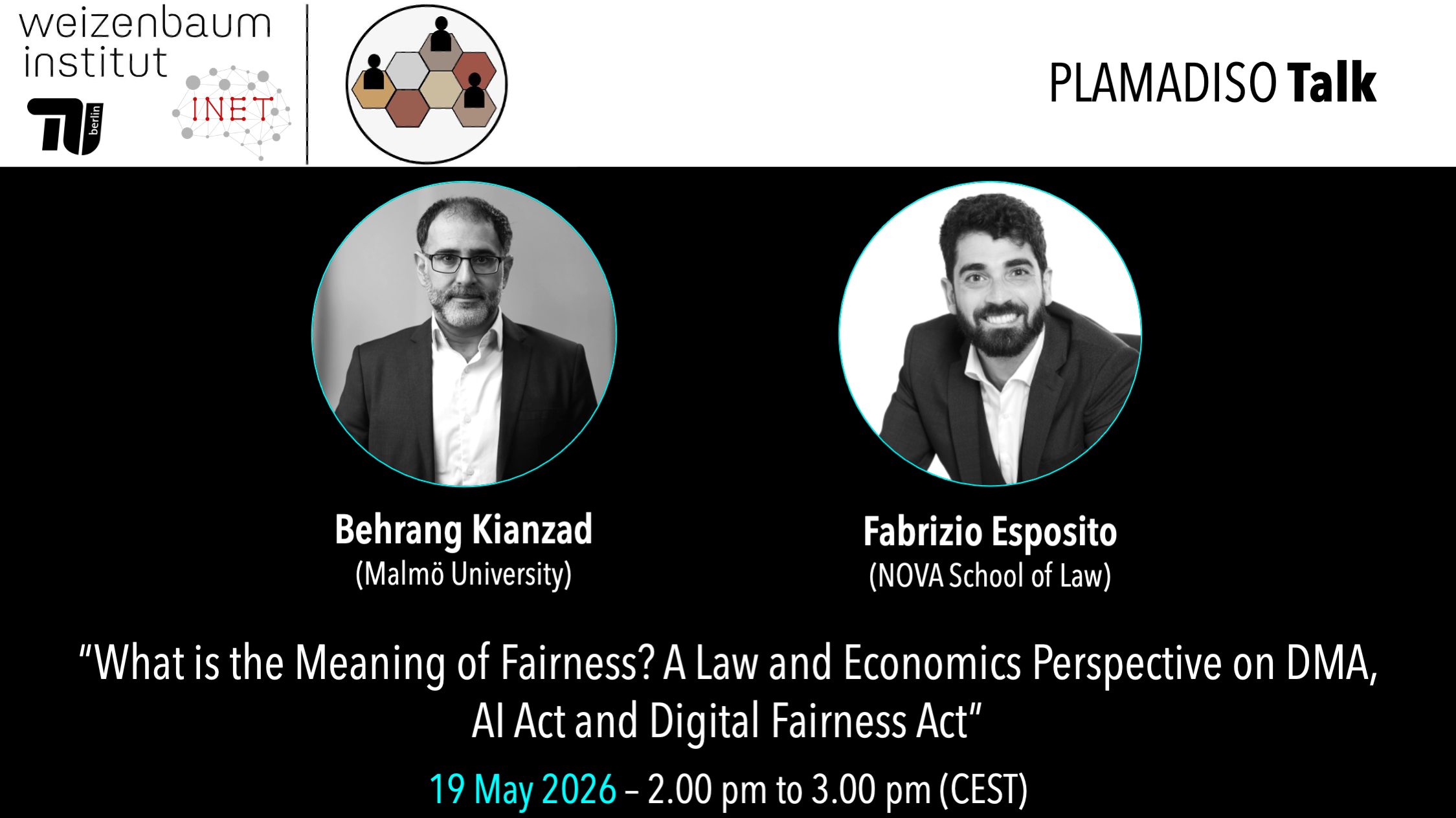 PLAMADISO Talk Behrang and Fabrizio